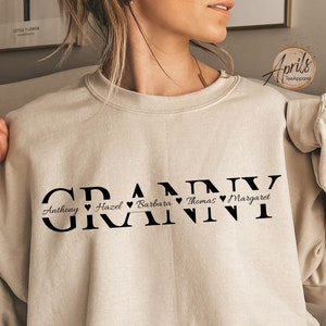 Custom Granny Sweatshirt, Granny Sweatshirt, Grandma Sweatshirt, Gift For Granny, Gigi Sweatshirt, Granny Gift, Granny Sweater, Custom Gift