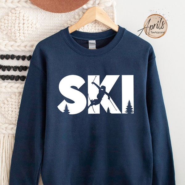 Ski Sweatshirt, Ski Hoodie, Winter Sweatshirt, Wintersport Hoodie, Winterseizoen Shirt, Skivakantie Shirt, Vakantieshirt, Skicadeau