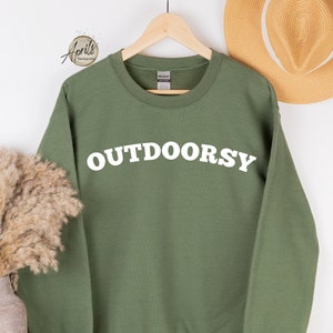 Outdoorsy Sweatshirt, Outdoorsy Hoodie, Camping Sweatshirt, Hiking Sweatshirt, Outdoorsy Shirt,  Extrovert Shirt, Social Butterfly Gift