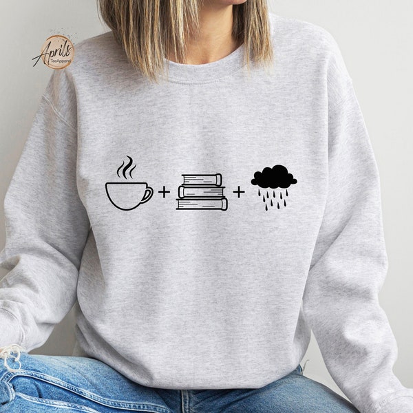 Coffee Book Sweatshirt, Book Lover Sweatshirt, Coffee Lover Shirt, Bookish Sweatshirt, Book Sweater, Book Lover Gift, Book Club Sweatshirt