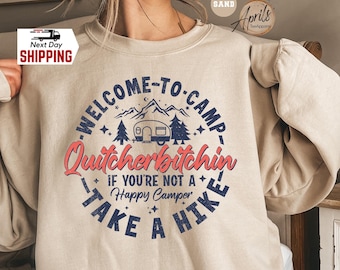 Funny Camping Sweatshirt: Camp family matching, Nature Lover Gift