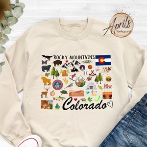 Colorado Graphic Sweatshirt: Rocky Mountains Travel Hoodie