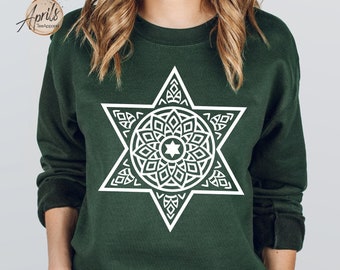 Star of David Sweatshirt: Jewish Symbol Shirt, Religious Gift
