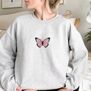 Butterfly Mini Sweatshirt or Hoodie, Mom Hoodie, Butterfly Sweatshirt, Butterfly Hoodie, Aesthetic Sweatshirt, Trendy Sweatshirt