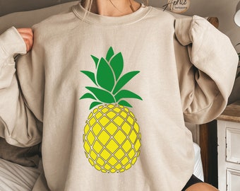 Pineapple Sweatshirt, Pineapple Hoodie, Pineapple Shirt, Pineapple Gifts, Graphic Sweatshirt, Aesthetic Sweatshirt, Gift For Him