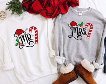 Mr and Mrs Couple Matching Sweatshirt, Mr and Miss Couple Hoodie