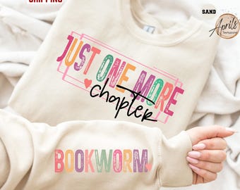 Just One More Chapter Hoodie: Cozy Book Lover Sweatshirt