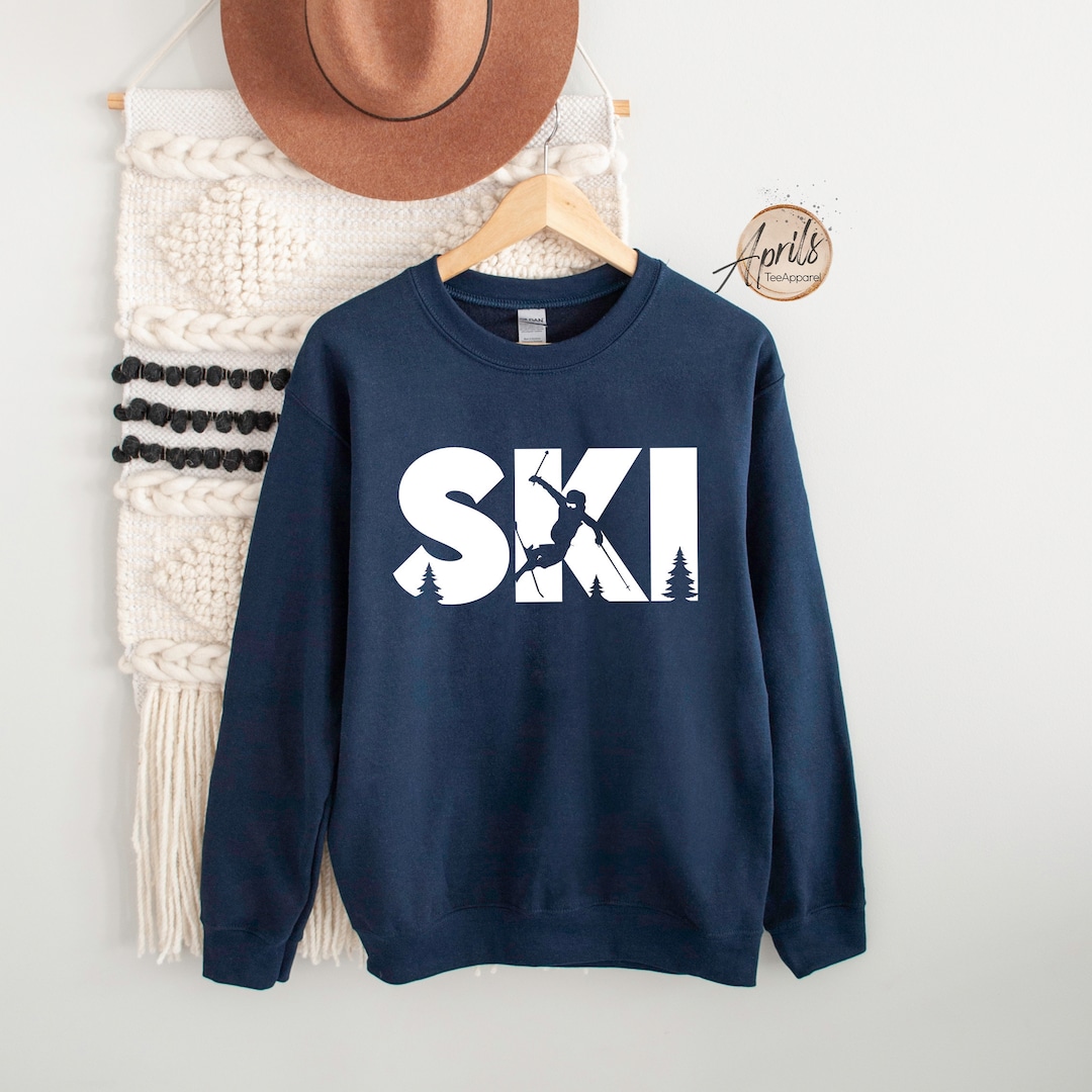 Ski Sweatshirt, Ski Hoodie, Winter Sweatshirt, Winter Sports Hoodie, Winter Season Shirt, Ski ...