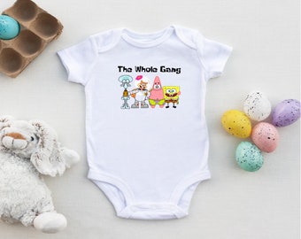 spongebob onesie baby