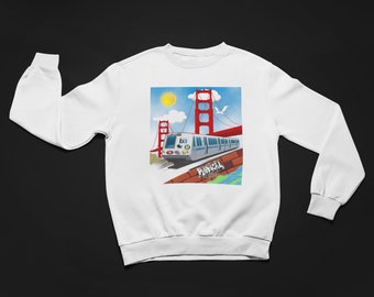 Bay Area Crewneck shirt, Oakland t-shirt , San Francisco Bay, Streetwear, Bay Area T-Shirt, Bay Area, streetwear, tourist, California, hyphy