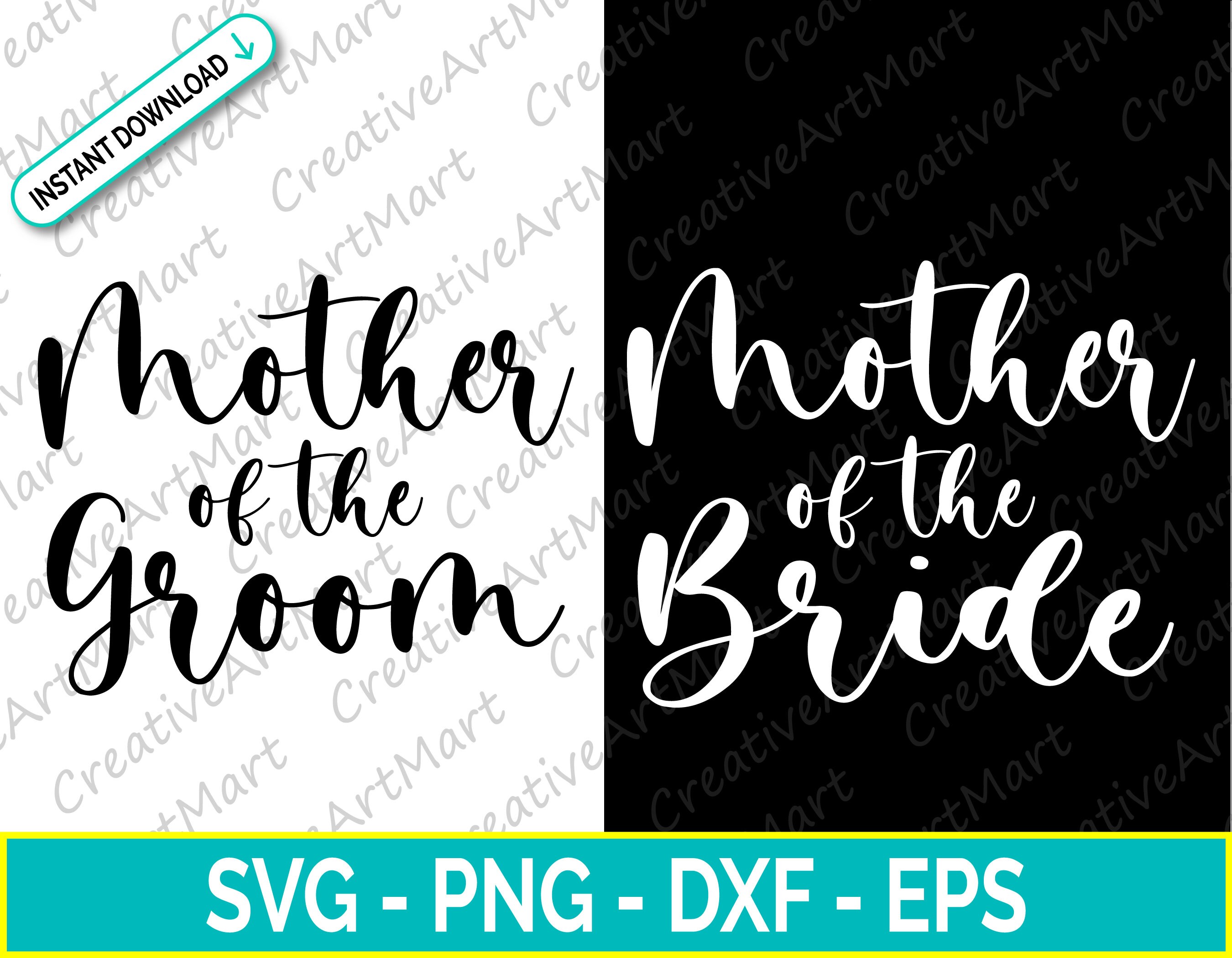 Mother of the groom Svg Mother of the bride Svg The groom ...