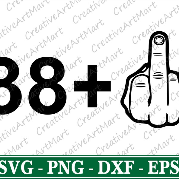 I am 38 plus SVG, PNG, DXF, Eps Digital file - Birthday 39th | Middle Finger Svg, Ready for Cricut | Silhouette | Instant Download