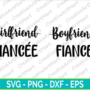 Freundin Verlobte Svg, Freund Verlobte Svg, Freundin Svg, Hochzeit Svg, Braut Bräutigam Svg - Cricut - Silhouette