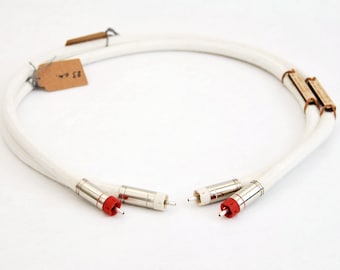 Handmade Silver RCA Cables – High-End Audiophile Interconnects
