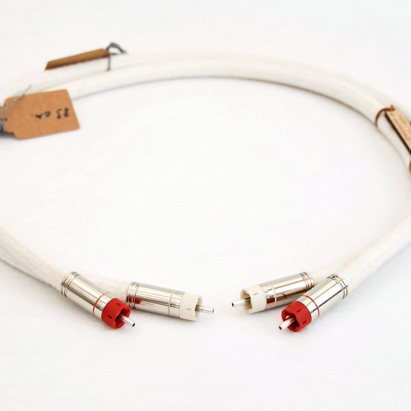 Analogue RCA Cables - Bespoke High End Audiophile Cables - Silver RCA Interconnects hand-made in the UK