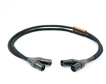 Handmade Silver Audio XLR Cables, High-End Audiophile Connectors