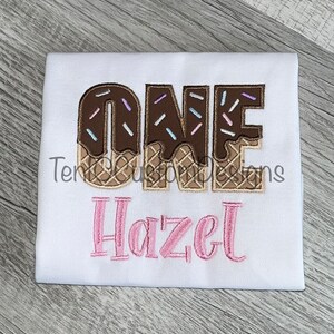 One Chocolate Ice Cream Birthday Shirt
