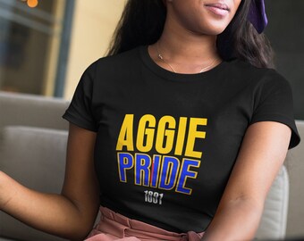 Aggie Pride - North Carolina Aggie Tees, Aggie Homecoming Hoodies, Vintage Aggie Alumni Apparel, Retro Aggie HBCU Merch, NCAT Aggies Shirt