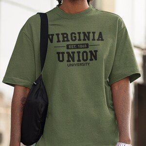 Virginia Union Panthers (Fatigue Green) Vintage Virginia Union Apparel, Retro Virginia Union Tee, Virginia Union HBCU Hoodies & Sweatshirts
