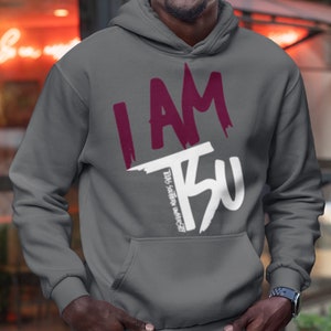 I AM Texas Southern Tigers - Vintage Texas Southern Tigers Apparel, Retro Texas Southern Tigers Tee, Texas Southern Hoodies & Sweatshirts