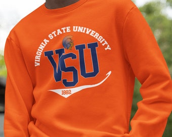 Virginia State Trojans Classic Ed- Vintage Virginia State College Apparel, Retro Virginia State Tee, Virginia State HBCU Hoodie & Sweatshirt