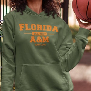 FAMU (Fatigue Green) Rattler Alumni Apparel, Retro FAM Univ Homecoming, Vintage FAMU Shirt, Florida A&M University Hoodie and Sweatshirt