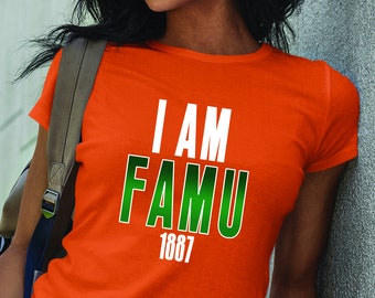 I AM FAMU (Metallic Edition)- Rattler Alumni Apparel, Retro FAM Univ Homecoming, Vintage FAm Univ Shirt, FAm Univ Hoodie and Sweatshirt