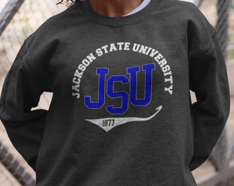 Jackson Tigers Classic Ed. (Dark Heather) - Vintage JS U Apparel, Retro JS U Hoodies & Sweatshirts, JS U Graphic Tees, Jackson State Tigers