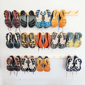 Shoe Rack. Wall Shoe Storage. 4 lengths, holds 2 pairs 5 pairs. Easy install. Hardware included. Free Shipping. Space Saver. Etsy's Pick. image 1