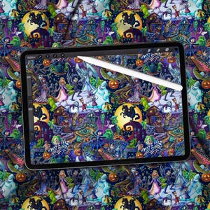 Tim Burton NBC Main || Seamless Digital Pattern ||