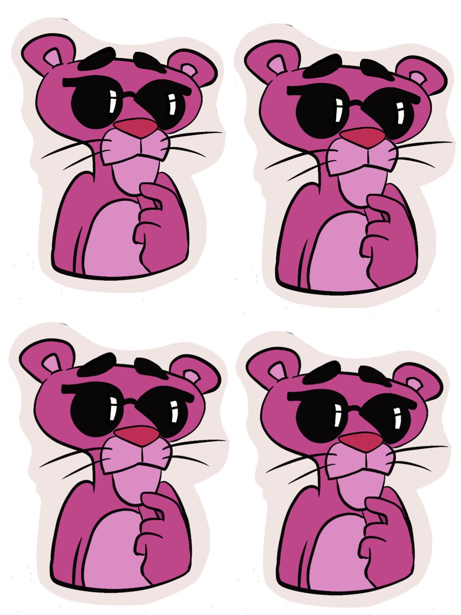 Pink Panther Sticker Etsy