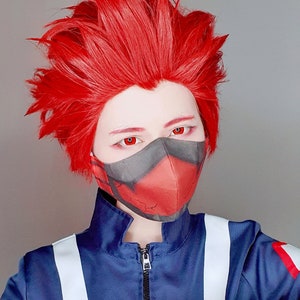  MUZIWIG Anime Cosplay Wig with Free Wig Cap for My Hero  Academia Dabi, Wig for men. : Clothing, Shoes & Jewelry