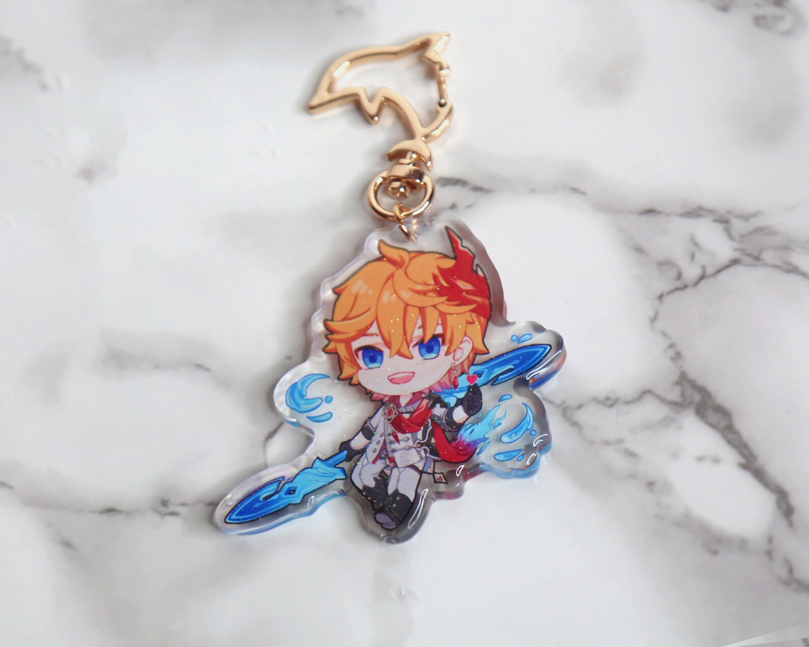 Childe Tartaglia Keychain Genshin Impact Etsy
