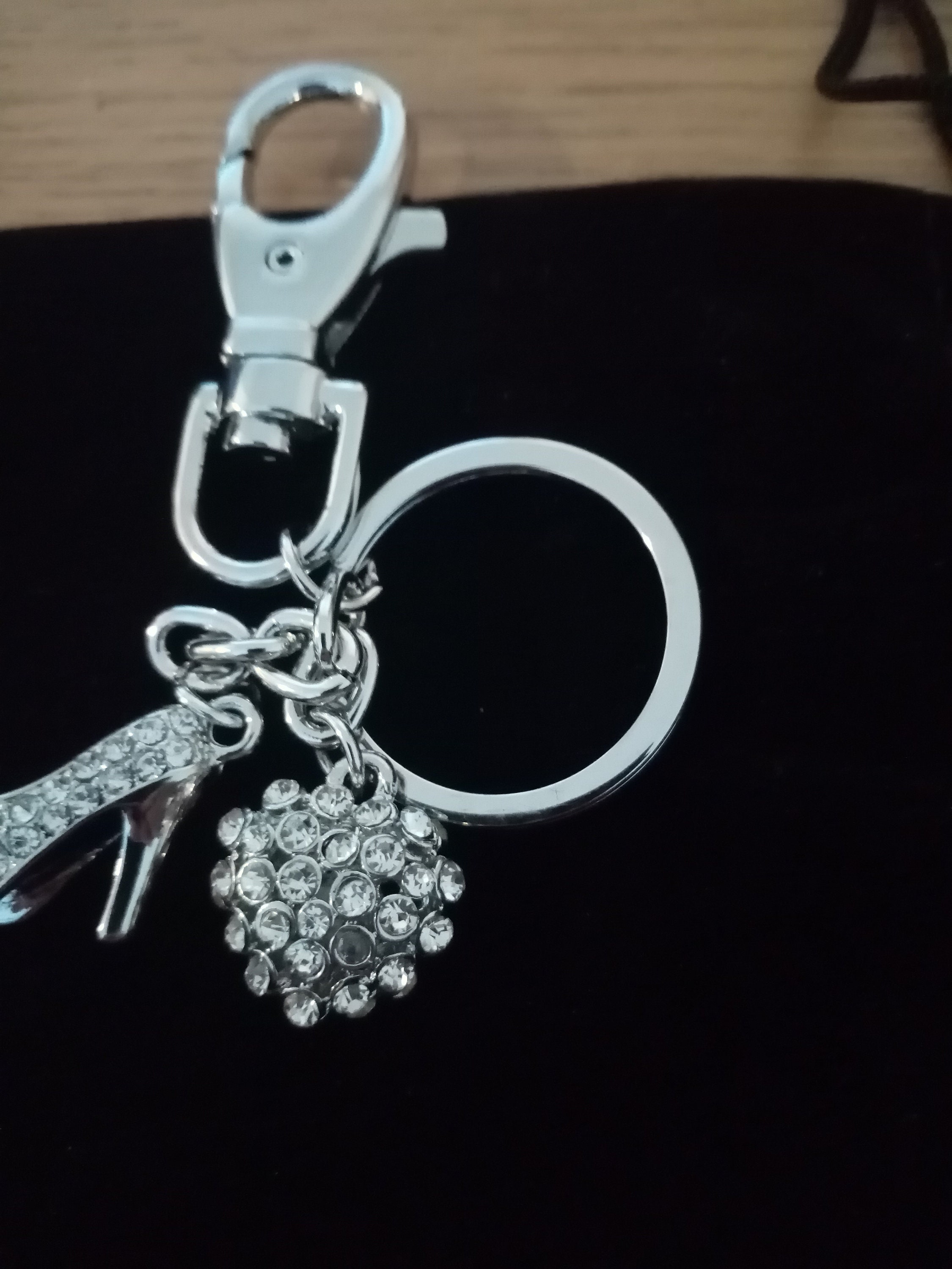 Foot Key Ring, High Hell Key Chain, Diamond Looking Key Ring, Womens