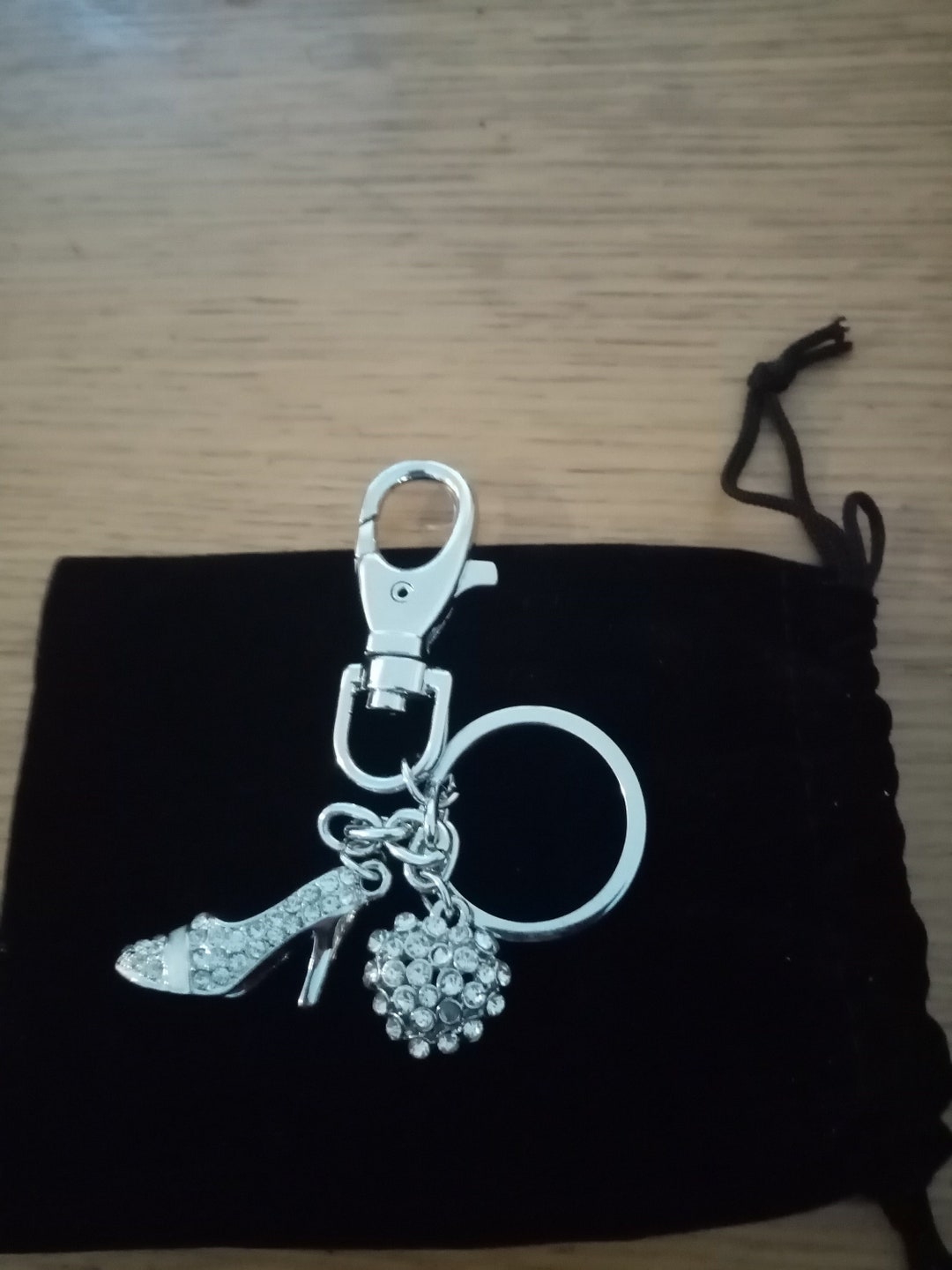Foot Key Ring, High Hell Key Chain, Diamond Looking Key Ring, Womens