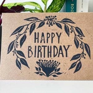 Cartões de feliz aniversário com design Gumtree