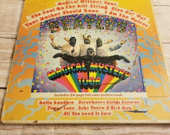 Vintage Vinyl Beatles Magical Mystery Tour With 24 Page Photo Book