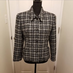 Escada Houndstooth blazer by Margaretha Ley size 40 (10 US)
