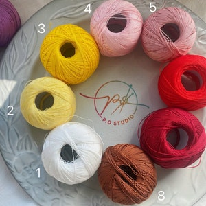 PO size 10 Cotton Crochet, Tatting, Knitting Thread Lace Balls, Fine, 20g0.7oz ,TRIAL, crochet thread ,handmade, image 4