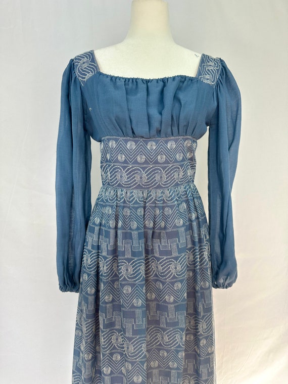 Rare Vintage 1970’s Prairie Maxi Dress - image 2