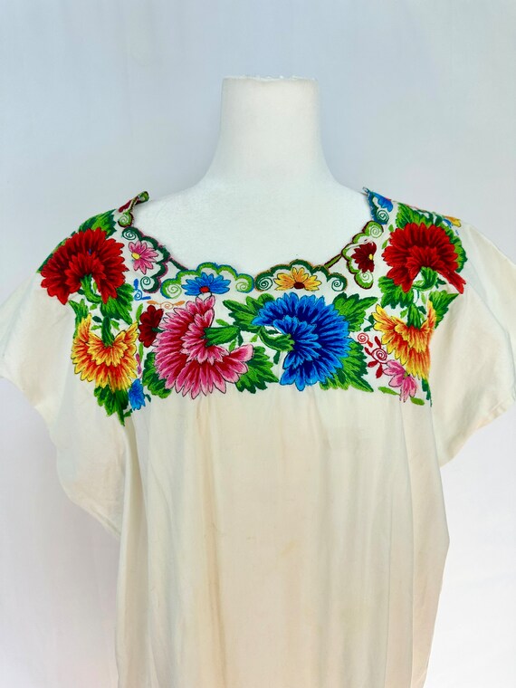 Vintage 1960’s/70’s Embroidered Mexican Dress - image 3