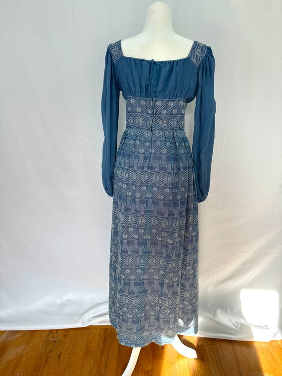 Rare Vintage 1970’s Prairie Maxi Dress - image 4