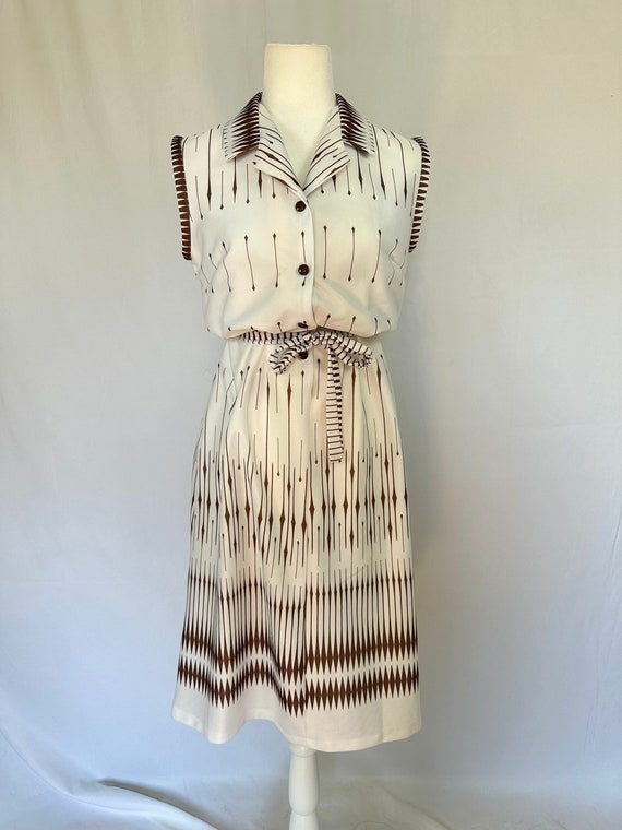 Vintage 1970’s Mod Patterned Dress - image 1