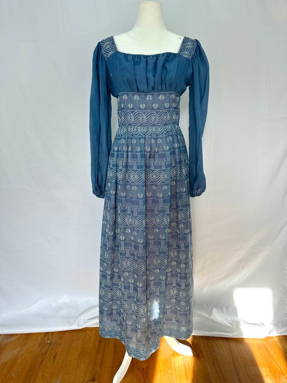 Rare Vintage 1970’s Prairie Maxi Dress - image 1