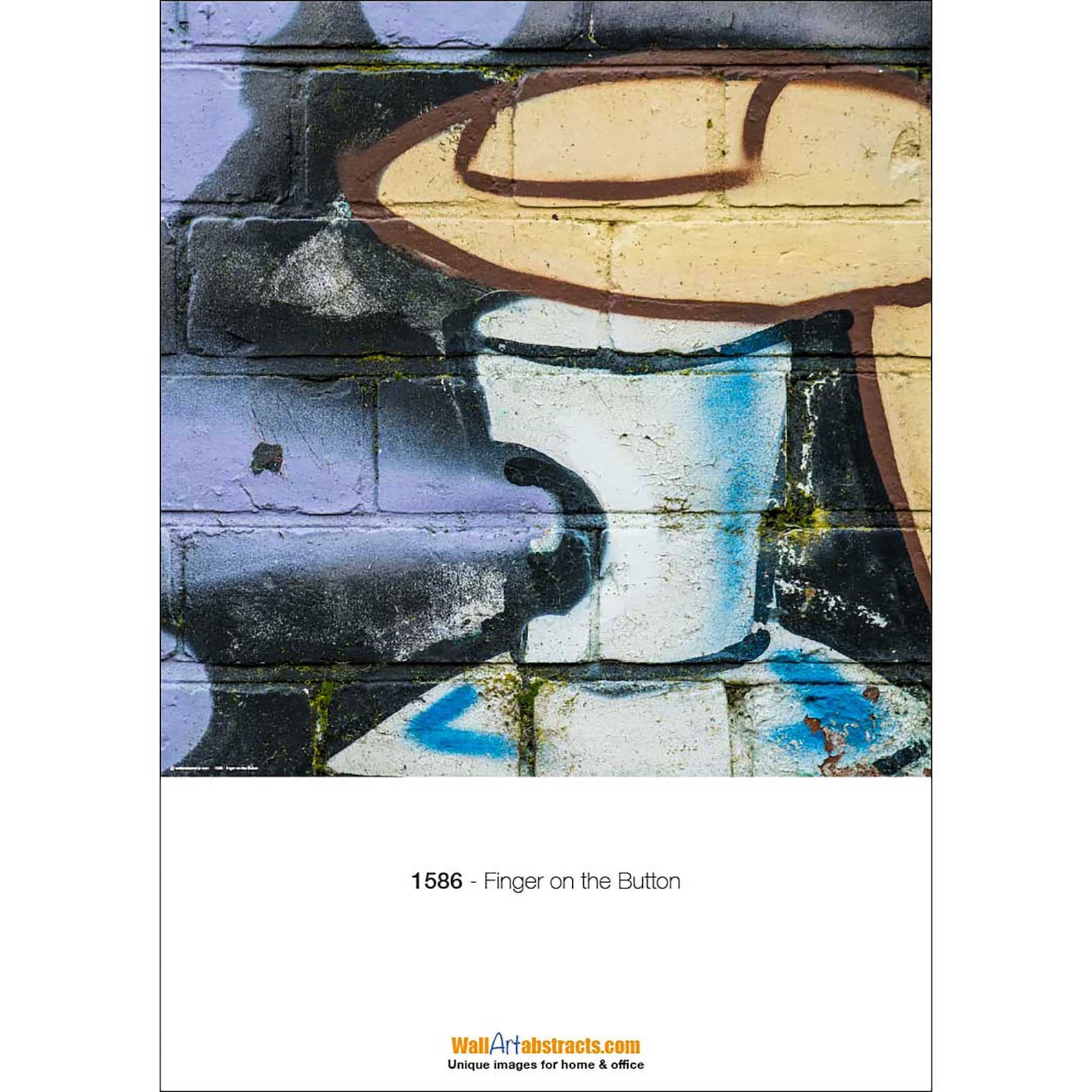 Spray Can Graffiti Wall Art Poster, Abstract Painted Design, Wall Decor