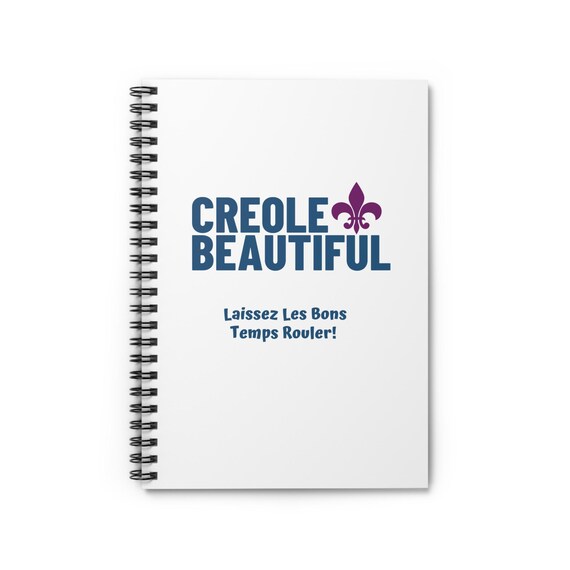Creole Pride Journal - Ruled Line Spiral Notebook, Rich Vibrant Culture Gift, Louisiana Heritage Diary, Cajun Stationery, Bayou Writing Pad,