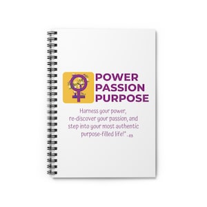 Empowerment Spiral Notebook - Ruled Line, Journal, Diary, Gift for Writers, Life Planner, Motivational Quote Notebook