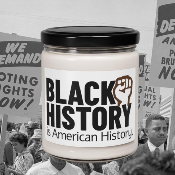 Black History Soy Candle: Ancestor Tribute, Cultural Home Decor