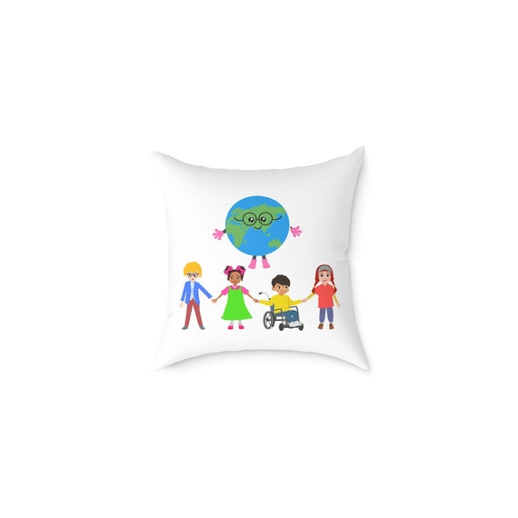 Canvas Pillow: Embrace Your Unique Beauty, Inspirational Throw Pillow, Diversity Decor, Pride and Self-Love Cushion, Home Accent