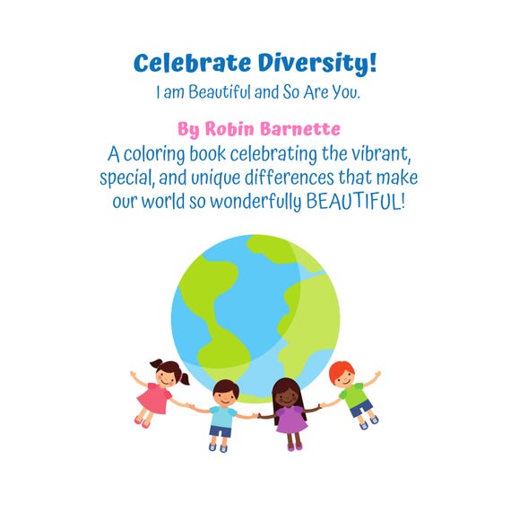Diversity Coloring Book: Ages 3-6, Kindness & Inclusion